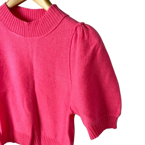 Free People Staycation Cashmere Sweater Pink Size XS Short Sleeve OB1626664 - Picture 3 of 8